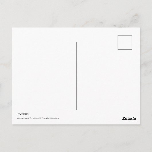 Zypern-Szenen Postkarte (Rückseite)