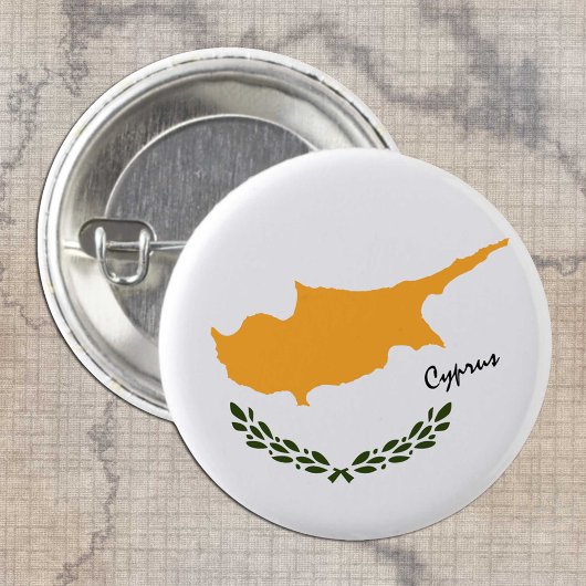 Zypern-Taste, patriotische Zypern-Flaggenmode Button