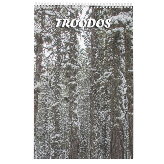 Zypern Troodos-Kalender Kalender (Rückseite)