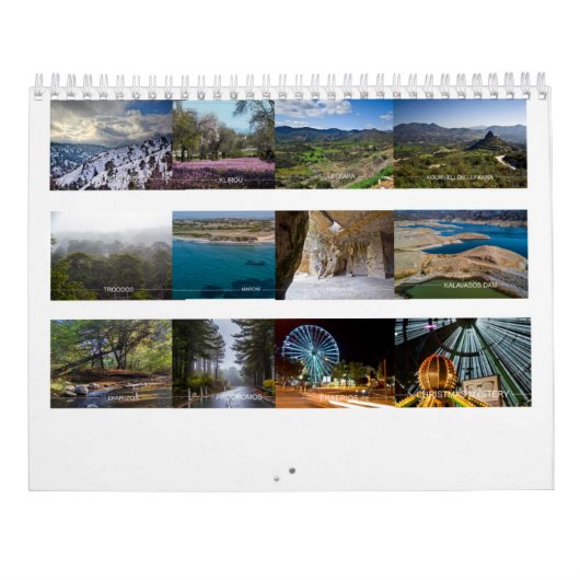 Zypern Two Page MediumCalendar, White Kalender (Rückseite)