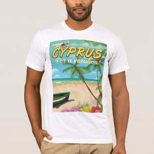 Zypern Vintages Strandprospekt T-Shirt