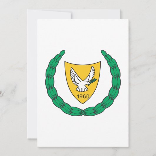 ZYPERN-Wappen Einladung (Vorderseite)