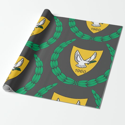 ZYPERN-Wappen Geschenkpapier (Ungerollt)
