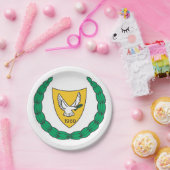 ZYPERN-Wappen Pappteller (Party)