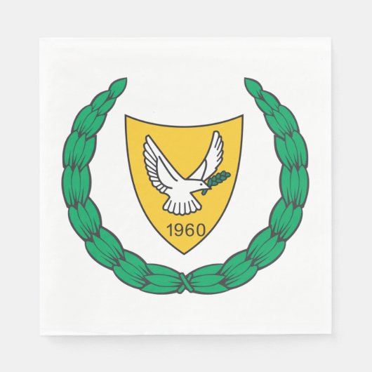 ZYPERN-Wappen Serviette (Vorderseite)