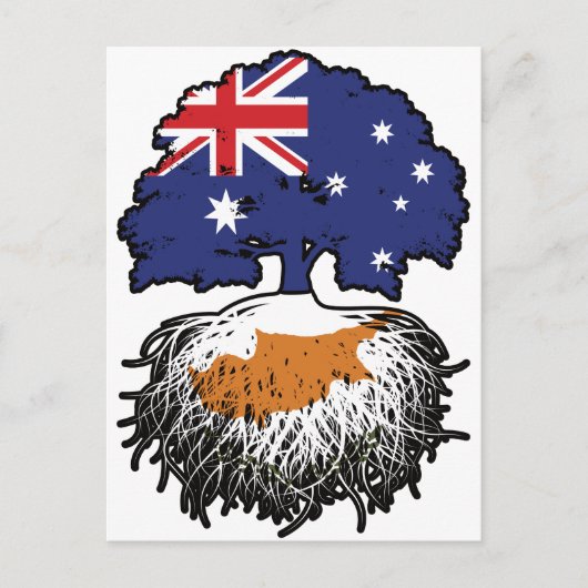 Zypern-Zyprer Australian Australia Tree Roots Postkarte (Vorderseite)
