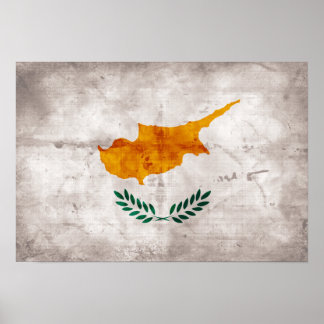Zypern; zyprische Flagge Poster