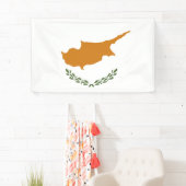 Zypernflagge Banner (Insitu)