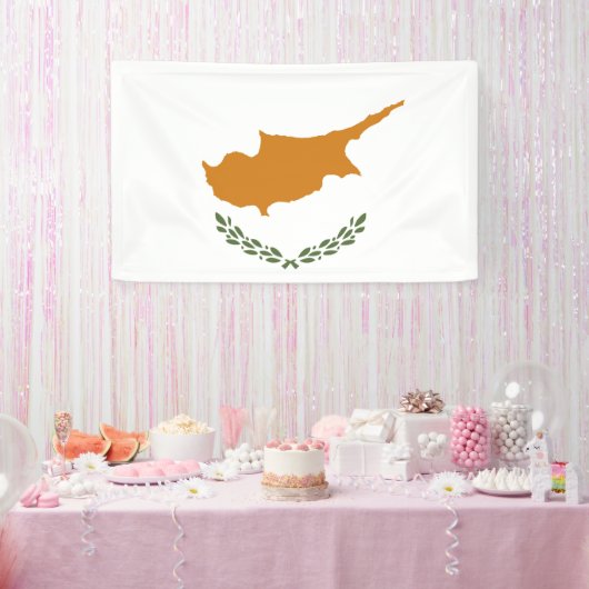 Zypernflagge Banner (Party)