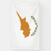 Zypernflagge Banner (Vertikal)