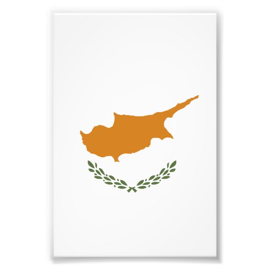 Zypernflagge Fotodruck (Vorne)