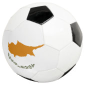 Zypernflagge Fußball (Dreiviertel)