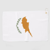 Zypernflagge Golfhandtuch (Horizontal)