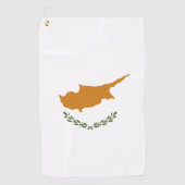Zypernflagge Golfhandtuch (Vorderseite)
