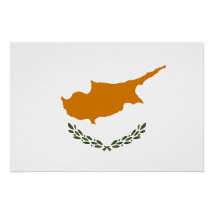 Zypernflagge Poster