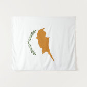 Zypernflagge Wandteppich (Vorderseite (Horizontal))