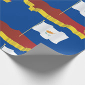 Zypernkarte Geschenkpapier (Ecke)