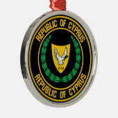 Zypernrunde Embleme Ornament Aus Metall (Rechts)
