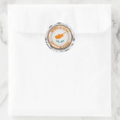 Zypernrunde Embleme Runder Aufkleber (Tasche)