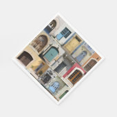 Zyperntüren farbige Papiertücher Serviette (Ecke)