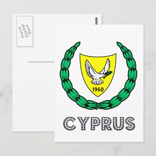 Zyprer Emblem Postkarte (Vorne/Hinten)