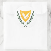 Zyprer Wappenschuss, Zypern Runder Aufkleber (Tasche)