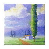 Zypresse-Baum Fliese (Vorderseite)