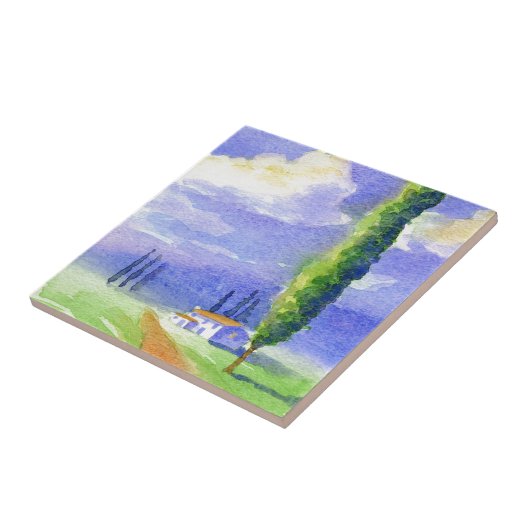 Zypresse-Baum Fliese (Seite)