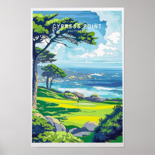 Zypresse Kalifornien Reise Wanddekoration Poster