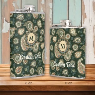 Zypresse Paisley Muster Flasche Flachmann