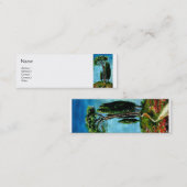 ZYPRESSEBÄUME UND MEDITERRANISCHER PINE IN DER Tos Mini Visitenkarte (Vorne/Hinten)