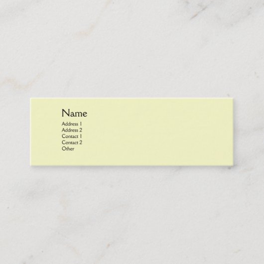 ZYPRESSEBÄUME UND MEDITERRANISCHER PINE IN DER Tos Mini Visitenkarte (Vorderseite)