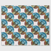 ZYPRESSEBÄUME UND -POPPIEN IN DER TUSKANISCHEN RUN GESCHENKPAPIER (Flach)