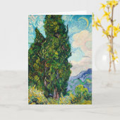 Zypressen 1889 von vincent van gogh karte (Gelbe Blume)