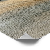Zypressen am Horizont Minimale abstrakte Kunst Poster (Ecke)