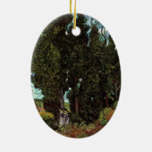 Zypressen mit weiblichen Abbildungen von Vincent v Keramikornament (Hinten)