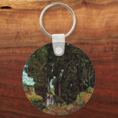 Zypressen mit weiblichen Abbildungen von Vincent v Schlüsselanhänger (Vorderseite)