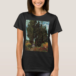 Zypressen mit weiblichen Figuren von Vincent van G T-Shirt