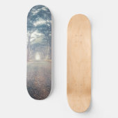 Zypressen-Tunnel-Landschaft Skateboard (Vorderseite)