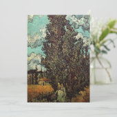Zypressen und zwei Frauen von Vincent van Gogh (Stehend Vorderseite)