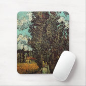 Zypressen und zwei Frauen von Vincent van Gogh Mousepad (Mit Mouse)