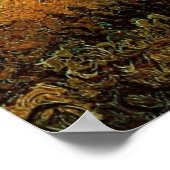 Zypressen und zwei Frauen von Vincent van Gogh Poster (Ecke)