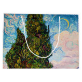 Zypressen, Van Gogh Große Geschenktüte (Rückseite)