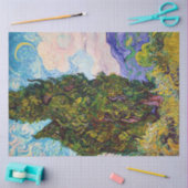 Zypressen, Van Gogh Seidenpapier (Basteln)