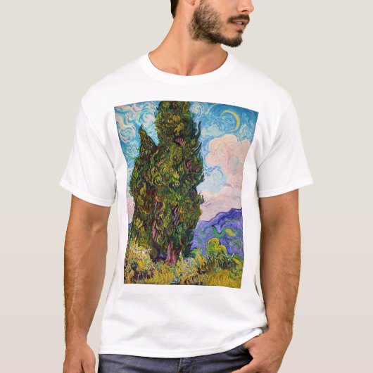 Zypressen, Van Gogh T-Shirt (Vorderseite)