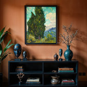 Zypressen, Vincent van Gogh Art Poster
