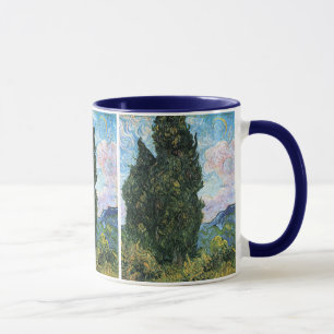 Zypressen, Vincent van Gogh Kunst Tasse