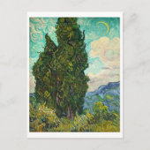Zypressen, Vincent van Gogh Postkarte (Vorderseite)