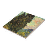 Zypressen von Vincent van Gogh Fliese (Seite)