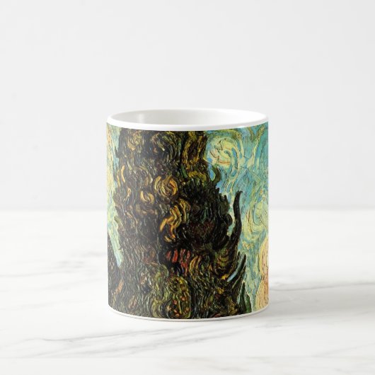 Zypressen von Vincent van Gogh Kaffeetasse (Mittel)